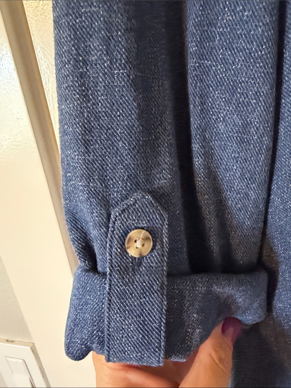 J. Jill Navy Open-Front Relaxed Blazer - Picture 4 of 5